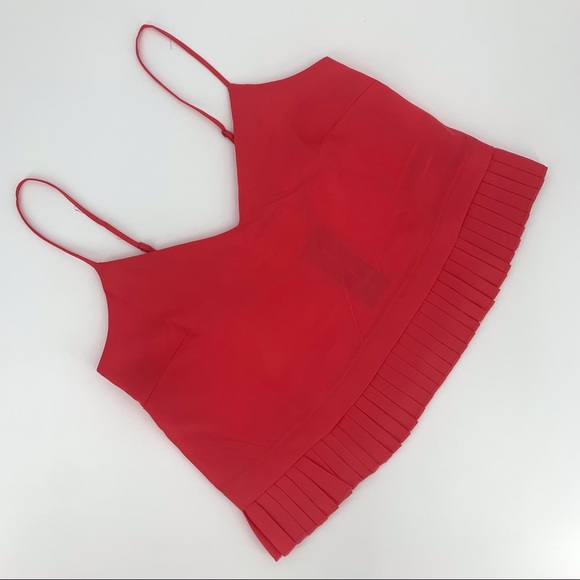 French Connection Crepe Light Azalea Pleated Hem Cami NWT, Medium - Picture 11 of 16
